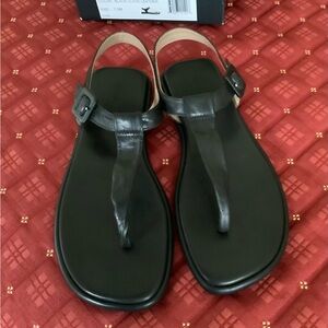 Black Leather Sandals